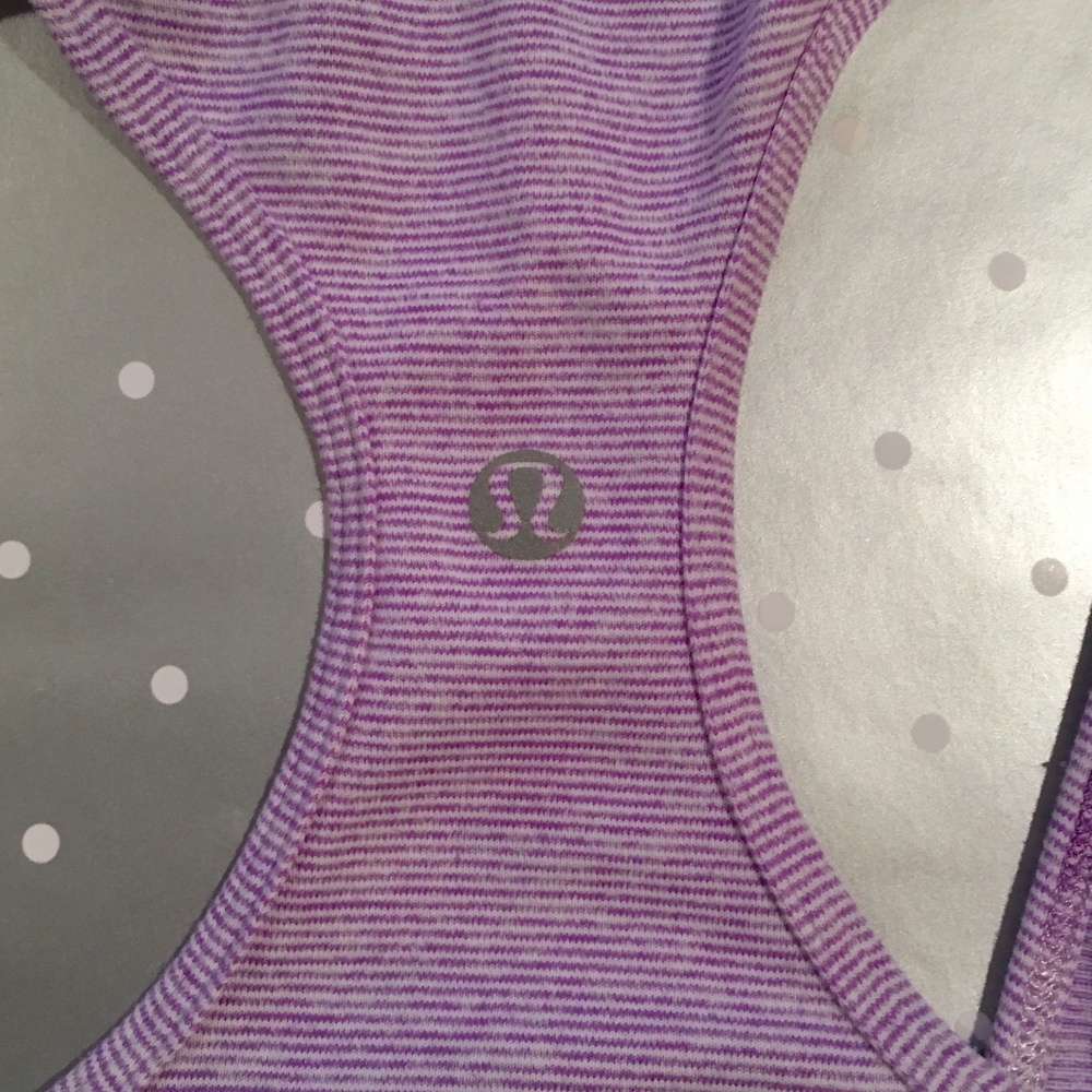 lululemon cool racerback tank striped original fit